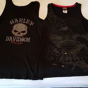 2 - Harley tank tops